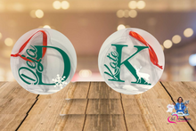 Load image into Gallery viewer, Christmas ornaments (4 inch personalized w/ name clear acrylic ornament)