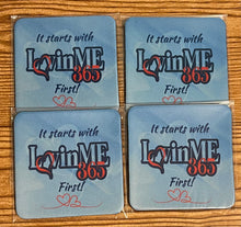 Load image into Gallery viewer, It starts with LuvinME First Rubber Coasters (Set of 4)