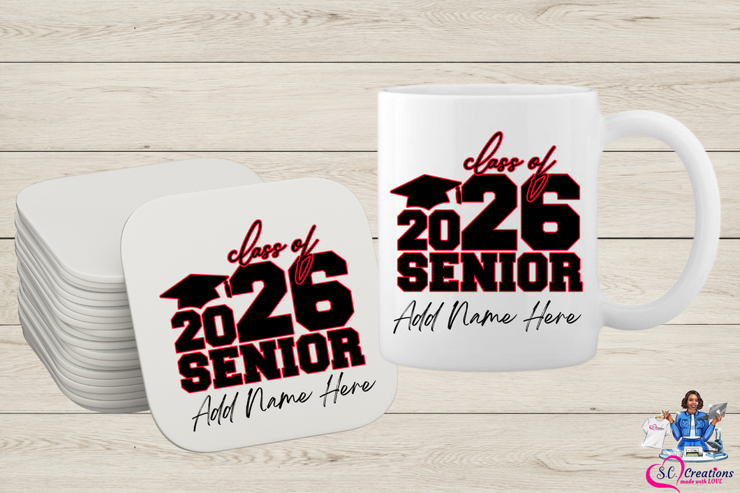 Senior Class of 2026 Mug & Coaster Set