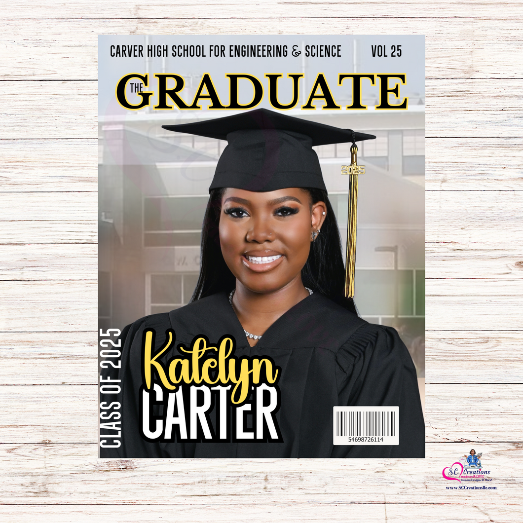 Custom Graduation Magazine Style Photo (Print Only)