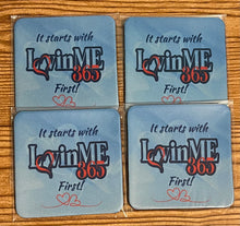 Load image into Gallery viewer, It starts with LuvinME First Rubber Coasters (Set of 4)
