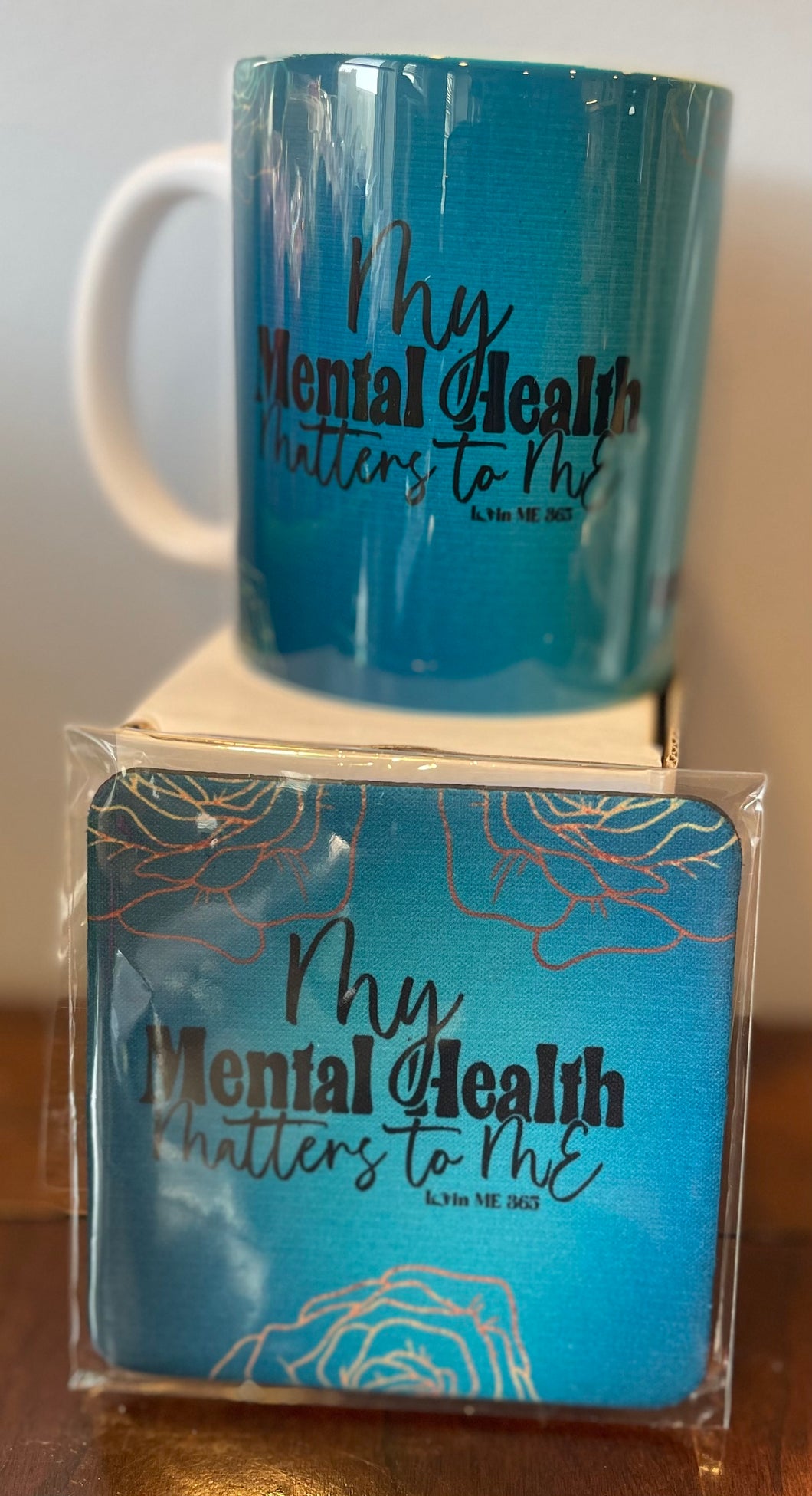 My Mental Health Matters Mug and Coaster Set