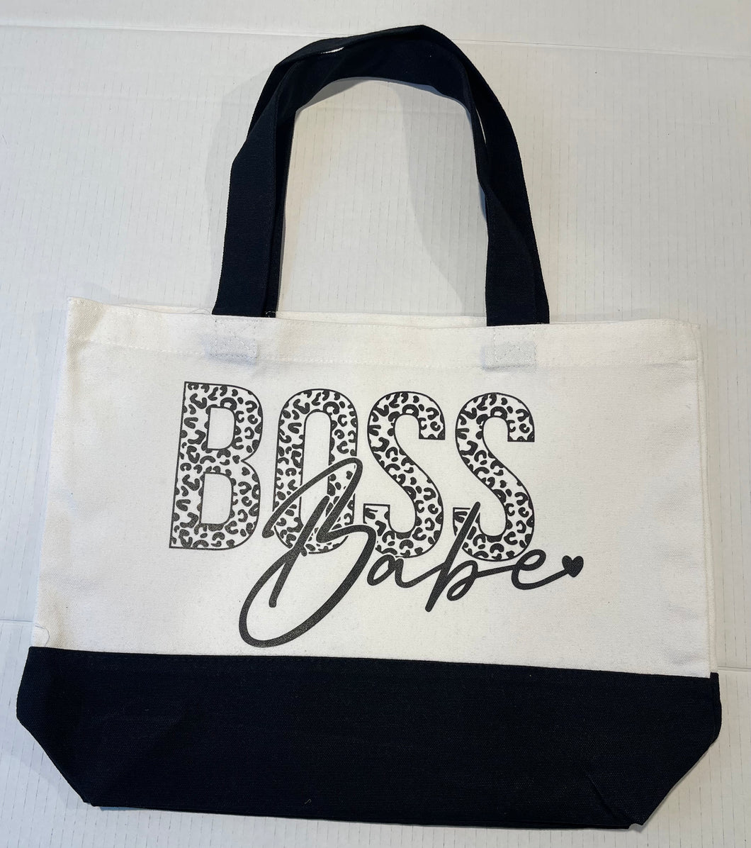 Boss Babe tote bag without zipper